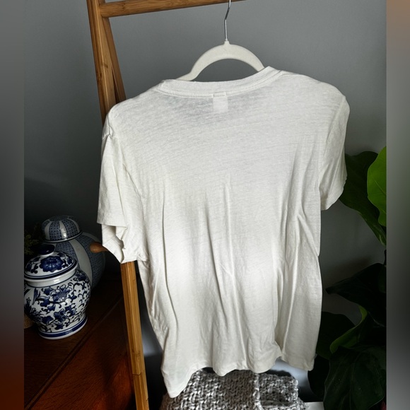 NWOT Redone Wait the Champagne 70’s Loose Tee in Vintage White - Picture 4 of 6